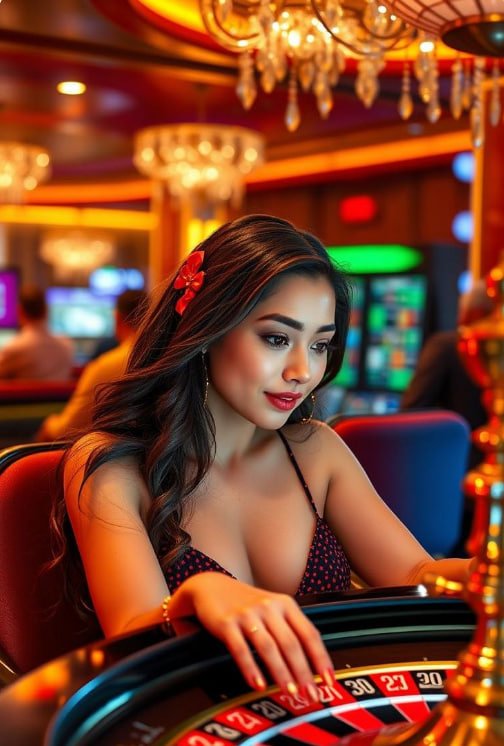 Gulungan slot digital dengan animasi menarik dan warna cerah